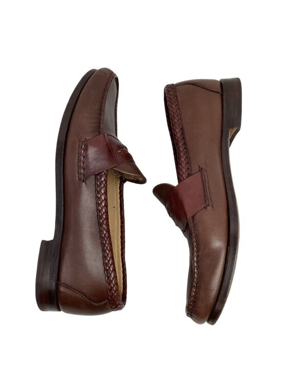 Allen Edmonds Newcastle Mens 10.5D Braided Leather Loafers Brown main image 11
